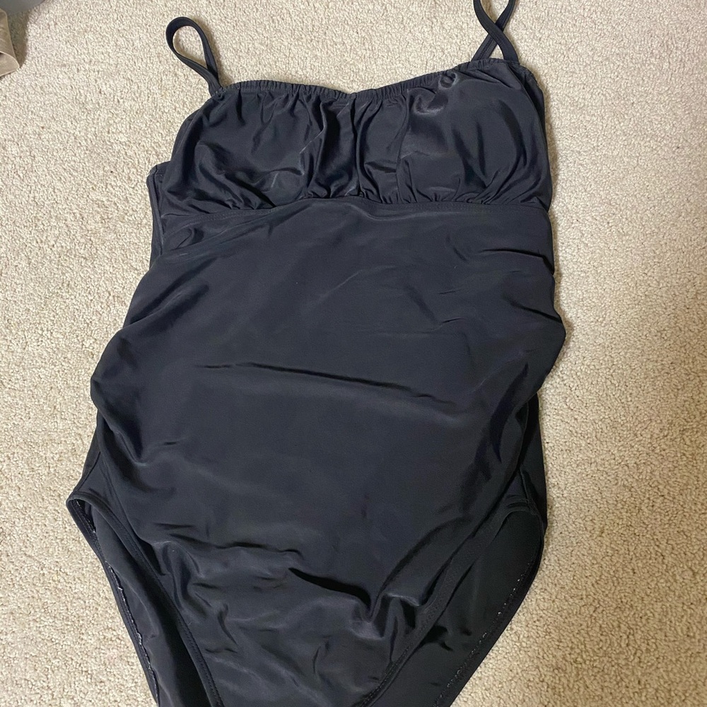 M Maternity black bathing suit